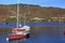 Mont Tremblant Lake with autumn colors, Quebec, Canada