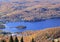 Mont Tremblant Lake and resort, aerial view