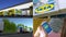 Montage collection of IKEA International Group related business activity. Editorial animation