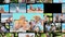 Montage of elderly couple spending time together