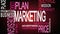 Montage of marketing business buzz words