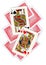 A montage of playing cards with two jacks revealed.