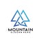 Montain Peak logo Design vector illustration