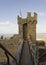 Montalcino Castle, tower architectural detail