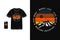 Montana adventure t shirt merchandise silhouette retro style