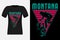 Montana with Bmx Freestyle Vintage Retro T-Shirt Design