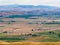 Montana scenery with farmlands and mountains