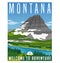 Montana, United States travel poster
