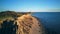 Montauk lighthouse and beach