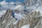 Montblanc glacier walk and climb in the Alps