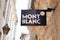 Montblanc text sign and logo front of shop German pen brand luxury company store