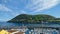 Monte Brasil mountain and marina, Angra do Heroismo, Terceira island, Azores