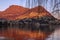 Monte Bre at the Lugano lake side at the golden hour