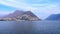 Monte Bre and Monte Boglia behind Lake Lugano, Lugano, Switzerland