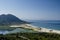 Monte Louro and the As Xarfas lagoon in Galicia Spain