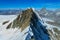 Monte Rosa mountain alpine traverse haute route in Alps