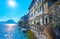 Monte San Salvatore and Lake Lugano from Gandria embankment, Switzerland