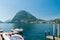 Monte San Salvatore. Mountain in the Lepontine Alps above Lake Lugano in Switzerland