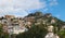 Monte Tauro with Saracen Castle in Taormina, Italy