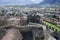 Montebello castle at Bellinzona on the Swiss alps