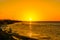 Montego Bay Jamaica coastline sunset
