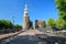 Montelbaanstoren Tower built in 1516, located along Oudeshans canal in Amsterdam Centrum