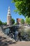 Montelbaanstoren Tower built in 1516, located along Oudeshans canal in Amsterdam Centrum