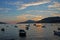 Montenegrin coast at sunset