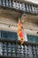 Montenegrin Flag Flying From Balcony, Kotor, Montenegro