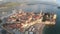 Montenegro, Budva, old town, sea, helicopter view