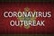 Montenegro flag and Coronavirus outbreak inscription. Covid-19 or 2019-nCov virus