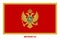 Montenegro Flag Vector Illustration on White Background. Montenegro National Flag