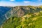 Montenegro mountains helicopter aerial view