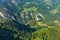 Montenegro mountains helicopter aerial view