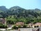 Montenegro. Nature and views of the old part of Kotor at sunset.