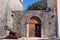 Montenegro, Tivat city. Medieval summer house of the Buca family.  Entrance door