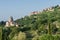 Montepulciano, hilltop town with cathedral in Tuscany