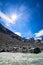 Monteratsch Glacier in the Bernina Range of the BÃ¼ndner Alps