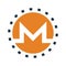 Montero, crypto currency icon. Simple vector sketch.