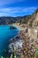 Monterosso beach and sea bay. Cinque terre, Liguria Italy