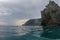 monterosso cinque terre panorama rock at sunset