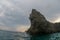 Monterosso cinque terre panorama rock at sunset from the sea