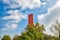 Monterrey, Mexico-11 December, 2018: Monterrey, Macroplaza, Landmark Tower of Commerce Monument Faro Del Comercio in historic