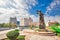 Monterrey, Mexico-11 December, 2018: Monterrey, Monument to Workers Monumento a los Obreros at landmark Macroplaza La Gran