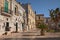 Montescaglioso, Matera, Basilicata, Italy: the town square Piazza del Popolo