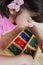 Montessori puzzle. Preschool.