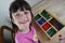 Montessori puzzle. Preschool.