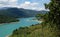 Monteynard lake in French Alps