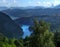 Monteynard lake and Mont Aiguille