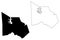 Montgomery  County, Texas Counties in Texas, United States of America,USA, U.S., US map vector illustration, scribble sketch